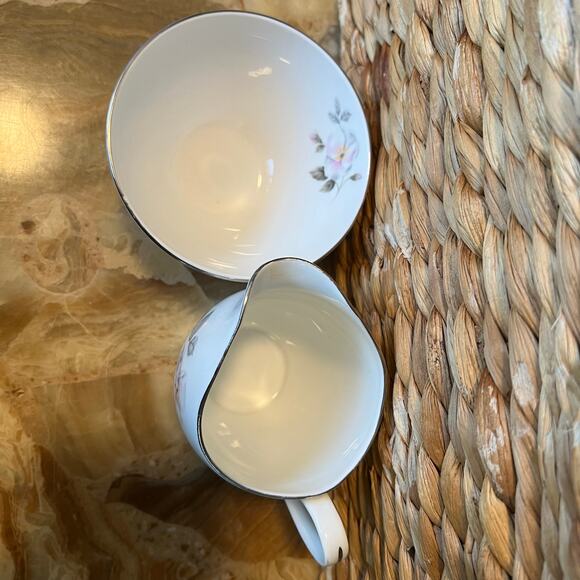 Silver Rose Cream & Sugar - Picture 4 of 7
